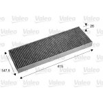 Filtr vzduchu v interiéru VALEO 715675