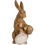 Dekorace socha králík s vajíčkem a kuřátky 9*7*14 cm – Hledejceny.cz