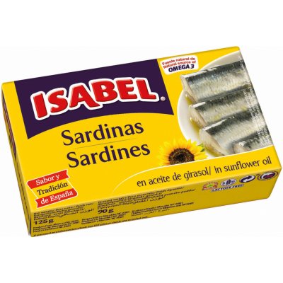 Isabel Sardinky ve slunečnicovém oleji 125 g – Zboží Dáma