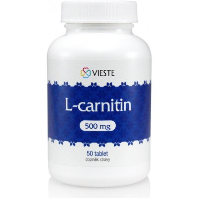 Vieste L-carnitin 500 mg 50 tablet – Hledejceny.cz