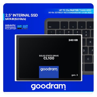 GOODRAM CL100 Gen.3 240GB, SSDPR-CL100-240-G3