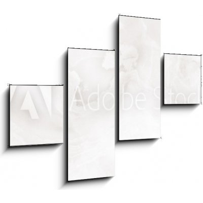 Obraz 4D čtyřdílný - 120 x 90 cm - Polished onyx marble with high Leštěný onyxový mramor s vysokým – Zbozi.Blesk.cz