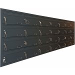 3MH s.r.o. Poštovní schránka MB 01-370x220x260 v sestavě pro zazdění Barva: RAL 9006 stříbrná – Hledejceny.cz