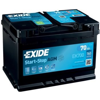 Exide AGM 12V 72Ah 760A EK720