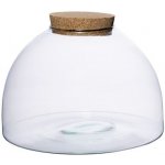 ecoglassworks Skleněná dóza Aurinia s korkovým špuntem, 31x20 cm – Hledejceny.cz