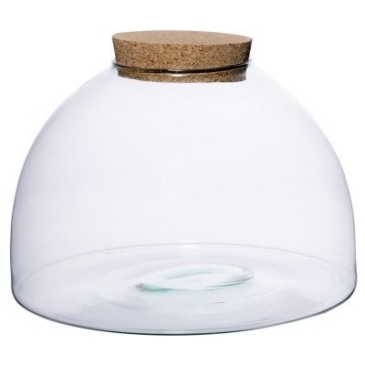 ecoglassworks Skleněná dóza Aurinia s korkovým špuntem, 31x20 cm – Hledejceny.cz