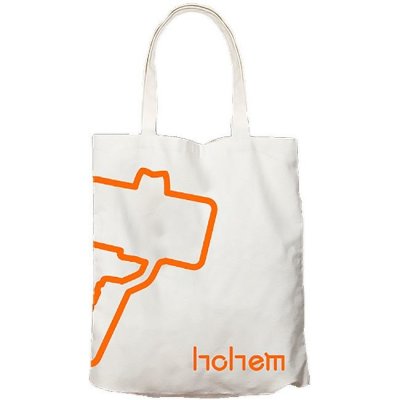 Hohem Canvas Bag plátěná taška bílá HBG10