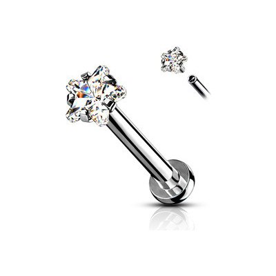 Šperky4U piercing do brady labreta cartilge LB1094C-1208 – Zboží Dáma