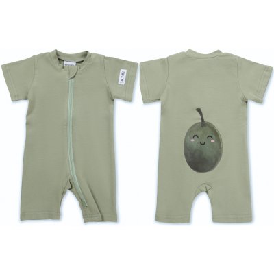 Moniel Dětský overal s krátkým rukávem Oliva Olive – Zboží Dáma