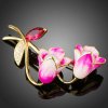 Brož Francesca Petrucci brož Swarovski Elements Nervietti tulipán B0062 Růžová