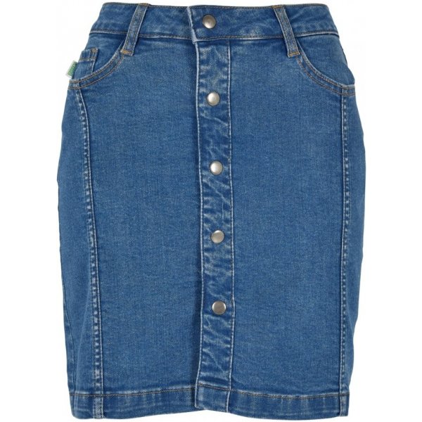Dámská sukně Ladies Organic Stretch Button Denim Skirt clearblue washed