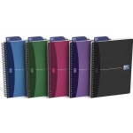 Oxford blok s boční kroužkovou spirálou Urban A5 čtverečkovaný plastové desky 50 listů – Sleviste.cz