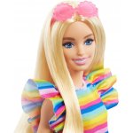 Mattel Barbie Modelka 197 proužkované šaty s volány – Hledejceny.cz