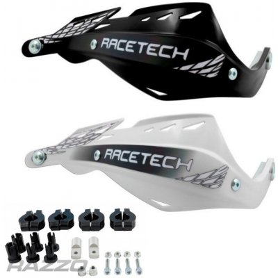 Race Tech Kryty rukou Gladiator Easy Handguards Bílá | Zboží Auto