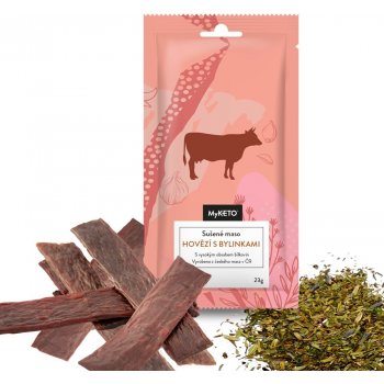 Jihočeské Jerky Hovězí s bylinkami 20 g