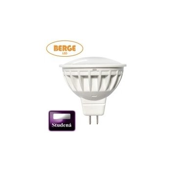 Berge LED žárovka MR16 SMD 2835 5W CCD 12V 450 L studená bílá