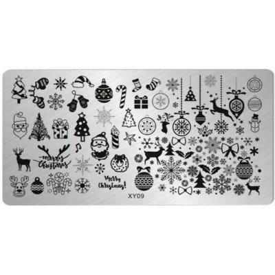 NehtyShop Vánoční destička medium XY09 – Zboží Dáma