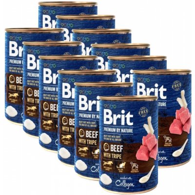 Brit Premium by Nature Beef with Tripe 12 x 400 g – Zbozi.Blesk.cz