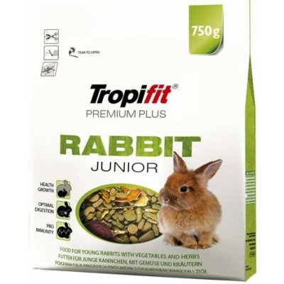 TROPIFIT Premium Plus Rabbit Junior Krmivo mladý králík 750 g
