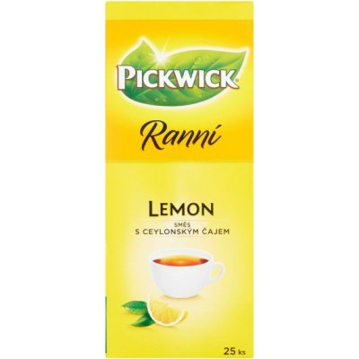 Pickwick Ranní S citronem směs s ceylonským čajem 25 x 1,75 g – Zboží Mobilmania