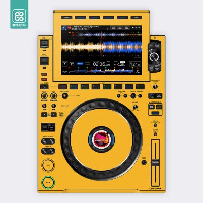 Doto Design Skin CDJ 3000X FULL COLORS Dark Yellow – Zboží Živě