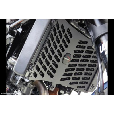 Ktm 125 Duke, 390 Duke 24-26, 250 Duke 24-25, Rc125, Rc390 22-26, Rc250 22-25 Kryt chladiče Powerbronze - plast - černá lesklá | Zboží Auto