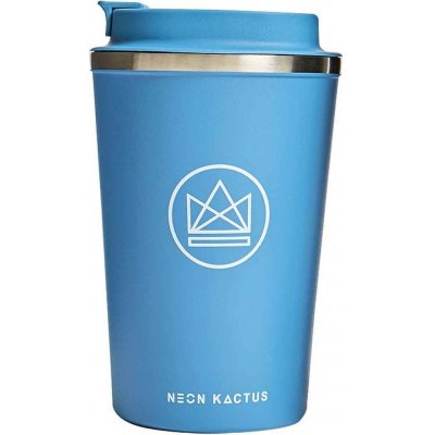 Neon Kactus Designový termohrnek modrý 380 ml