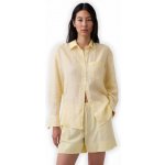 GAP Lněná oversize košile Big Shirt Žlutá – Zboží Dáma