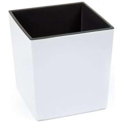 Lamela Plastový květináč JUKA 30 x 30 cm bílý – Zboží Dáma