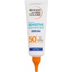 Garnier Ambre Solaire Sensitive Advanced Serum SPF50+ unisex opalovací ochranné sérum na tělo i obličej 125 ml – Hledejceny.cz