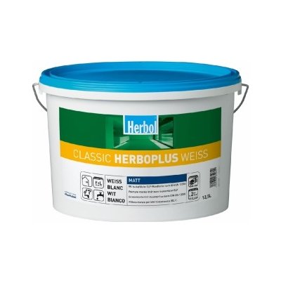 HERBOL Interiérová barva Classic Herboplus 12,5L - Bílá – Hledejceny.cz