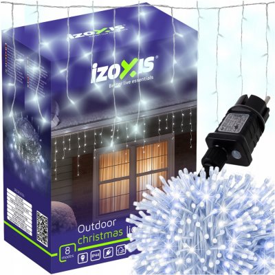 Světelný závěs Izoxis 301 - 500 LED diod, studená bílá, do zásuvky, 40 cm – Hledejceny.cz