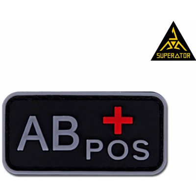Krevní skupina 0- 0+ A- A+ B- B+ AB- AB+ Plastová nášivka na suchý zip, PVC 3D Velcro Patch krevní skupina: AB+ – Zbozi.Blesk.cz
