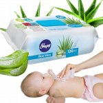 Sleepy Vlhčené Ubrousky Aloe vera 120 ks – Zboží Dáma