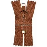 Spirálový zip, nedělitelný - 20cm - hnědý - YKK - BALENÍ 10 ks – Hledejceny.cz