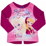 Dívčí tričko fialové Anna a Elsa dlouhý rukáv – Zboží Mobilmania