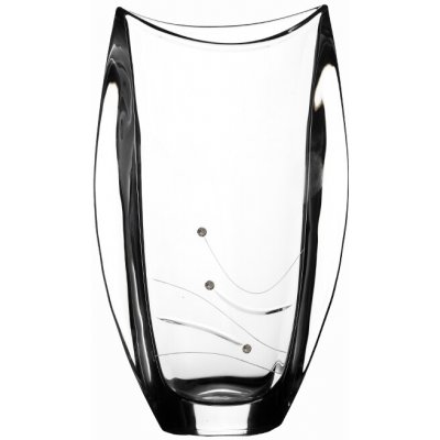 BOHEMIA CRYSTAL Skleněná váza Orbit 305 mm Swarovski – Sleviste.cz