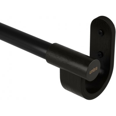 Garnýž Umbra BELLWOOD s dřevěnými koncovkami 107-305 cm černá matná – Hledejceny.cz