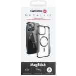 Pouzdro Swissten Clear Jelly MagStick Metallic PRO iPhone 15 Plus černé; – Zboží Mobilmania