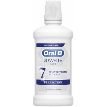 Oral-B 3D White Luxe Perfection Ústní Voda bez alkoholu 500 ml