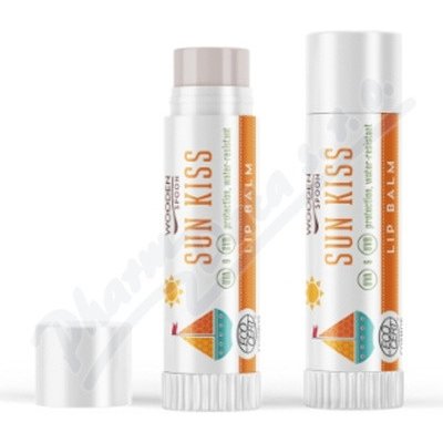 Wooden Spoon Opalovací balzám na rty Sun Kiss BIO 4,3 ml – Zboží Dáma