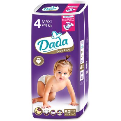 Dada Extra Care 4 7-18 kg 50 ks od 280 Kč - Heureka.cz