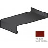 Parapet BLIX parapet pozink 0,5 x 380 RAL 3009 Tmavě červená