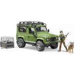 Bruder 2587 Land Rover Defender figurka myslivce a psa – Zboží Mobilmania
