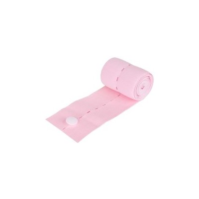 KTG fetální pás 6×120 cm, růžový, knoflíkový