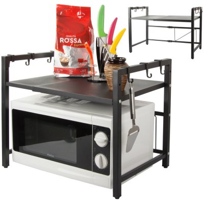 Verk Group Stojan na mikrovlnnou troubu s nastavitelnou policí – Hledejceny.cz