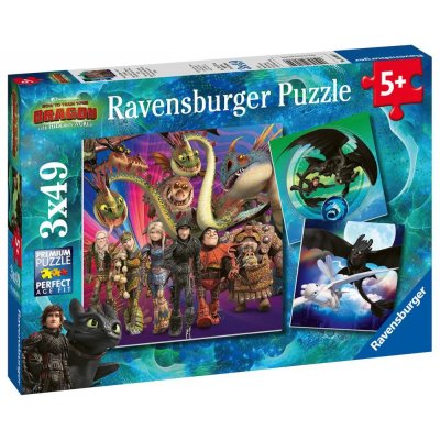 Ravensburger Jak vycvičit draka 3 3 x 49 dílků – Zbozi.Blesk.cz