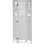 Autronic Paraván dřevo bílá EF-L175 WT – Zboží Dáma