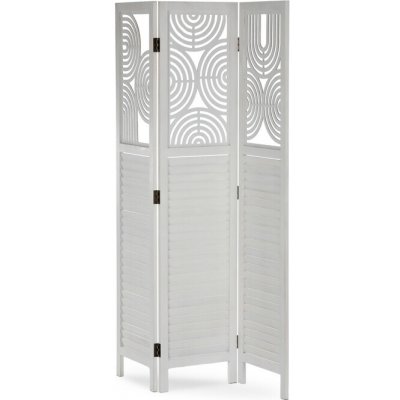 Autronic Paraván dřevo bílá EF-L175 WT – Zboží Dáma
