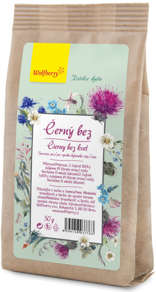 Wolfberry Černý bez bylinný čaj 50 g